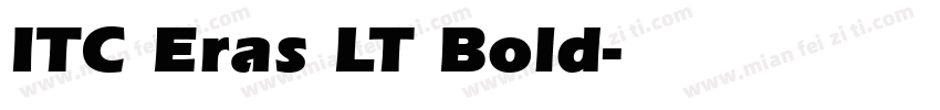 ITC Eras LT Bold字体转换